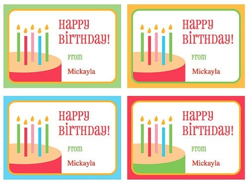  Free Birthday Party Printables - Tags