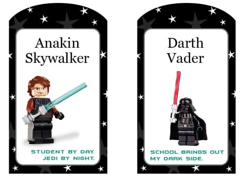 Free Printable Star Wars Lego Tags