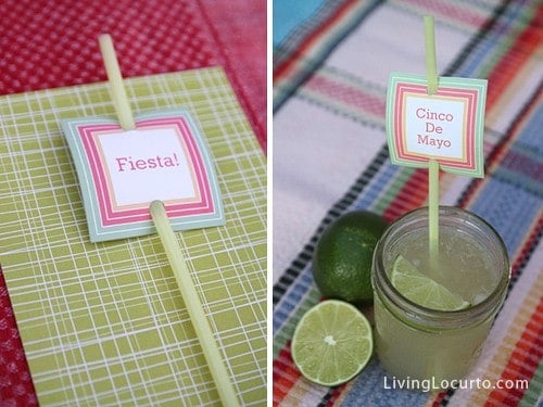 Cinco de Mayo Party Ideas - Margarita Recipe - Free Printables