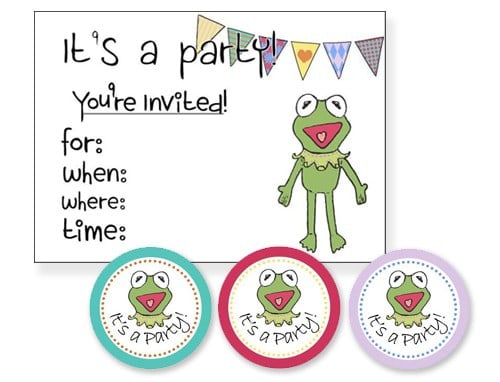 Muppets Free Party Printables - Invitation & Tags