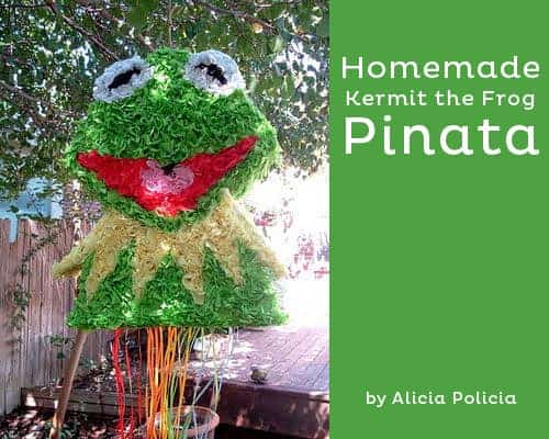 Muppets Kermit the Frog DIY party pinata