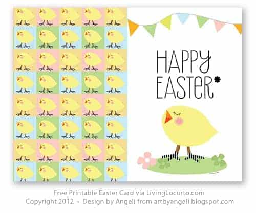 Free Printable Easter Card 