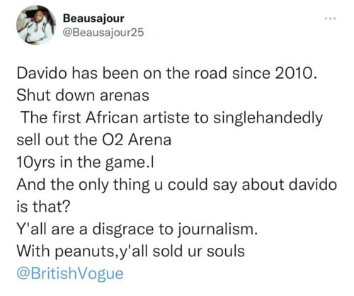 British Vogue Dragged For Addressing Burna, Davido As ‘Upcoming Artists’ & Wizkid As The King Of Afrobeats 4