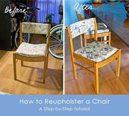 How to Reupholster a Chair {Step-by-Step Photo Tutorial}