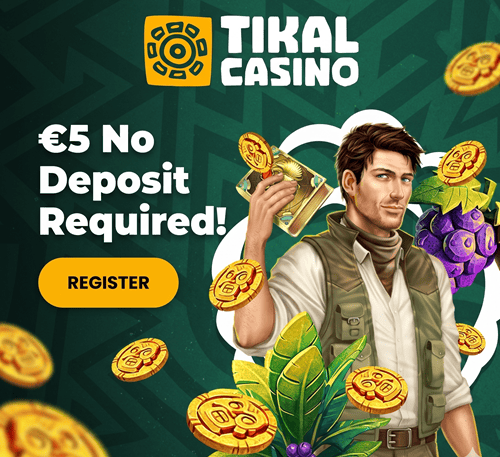 Get 5 EUR free bonus to play casino games! 