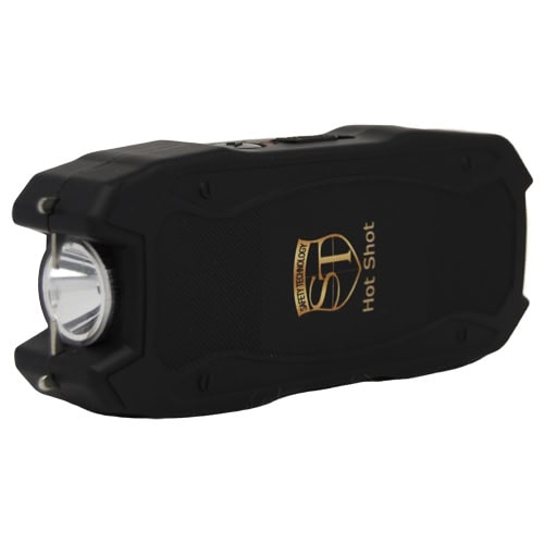 Hot Shot stun gun with flashlight and Battery Meter Black - Image 3