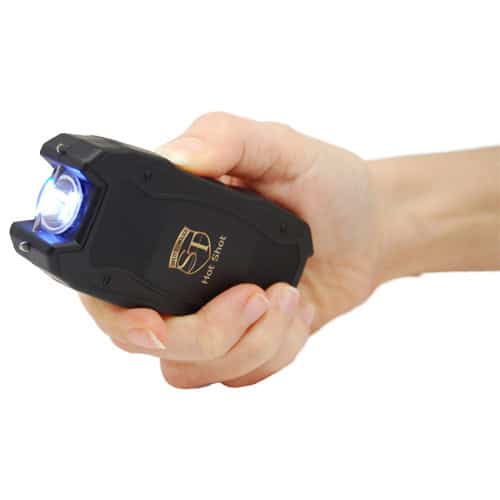 Hot Shot stun gun with flashlight and Battery Meter Black - Image 8