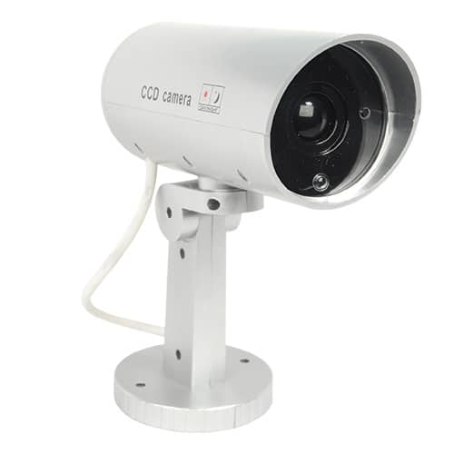 Indoor/Outdoor Motion Activated Dummy Camera With Flashing Red LED Light