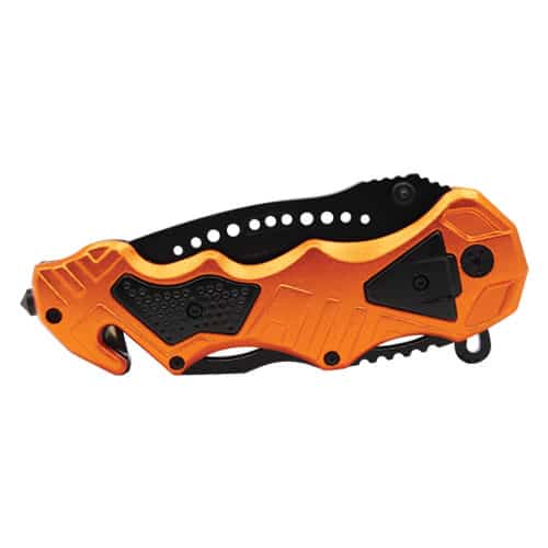 Tactical Folding Spring Assisted Knife Rescue Orange Color - Image 4