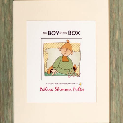 The Boy in the Box — Framed Print [Green Frame17x14]