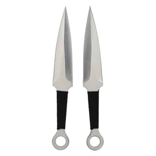 Throwing Knife 2 Piece Stainless Steel Wrapped Handle - Image 2