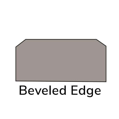 Super Silver Polished Quartz Saddle (beveled edge) 4x36 - Image 2