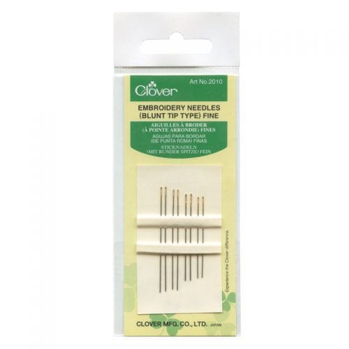 Clover Embroidery Needles - Blunt Tip Type Fine
