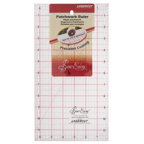 Sew Easy Patchwork Ruler 12" x 6.5"