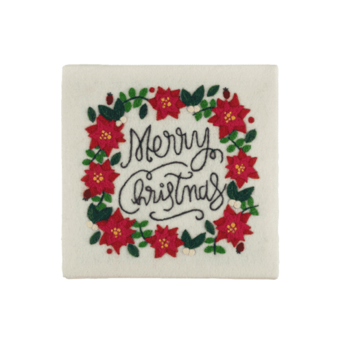Merry Christmas Needle Felting Frame Kit