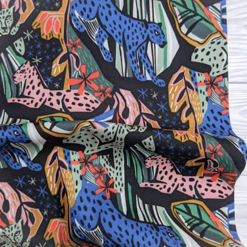 Cloud 9 Organic Canvas - Under One Sky - Jungle Royals - Sold by the Half Metre