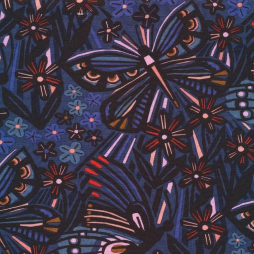 Cloud 9 - Mystical Gardens Flower Nymph - Organic Rayon - Sold by the half metre