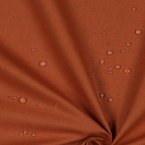 Waterproof Cotton Canvas - Rust - Sold by the Half Metre