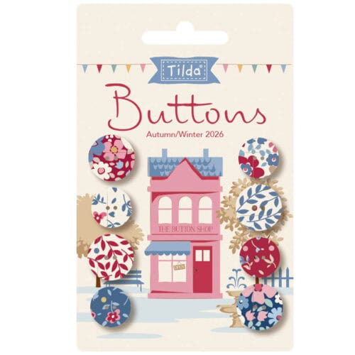 Tilda Village Life -  Winter Button Pack