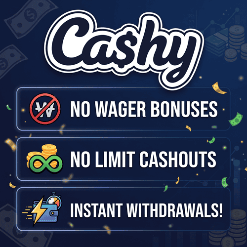 Play at Cashy Casino and win real money! 