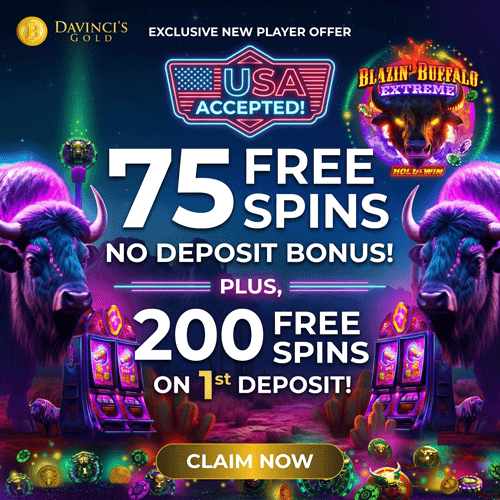 Join Davinci's Gold Online Casino and play for real money! 