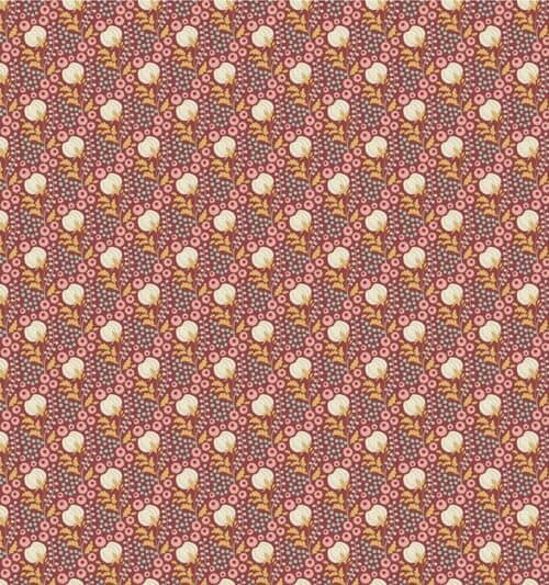 Tilda Sanctuary - Cottonfield Maroon