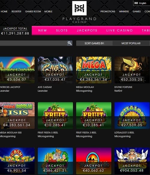 PlayGrandCasino free spins bonus