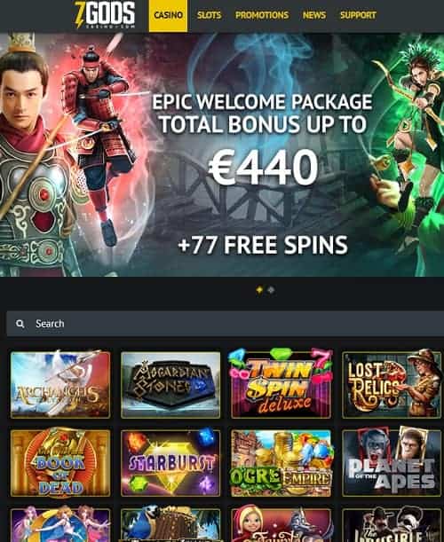 7GodsCasino.com free bonus