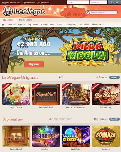 Leo Vegas free spins game