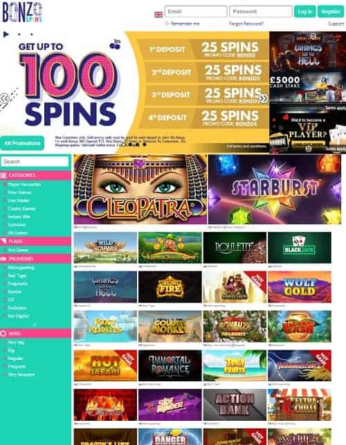 Bonzo Spins Casino Review