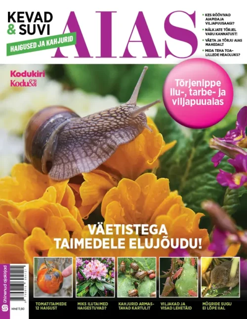 "Kevad ja suvi aias.  Haigused ja kahjurid"   koostaja Margit Aedla