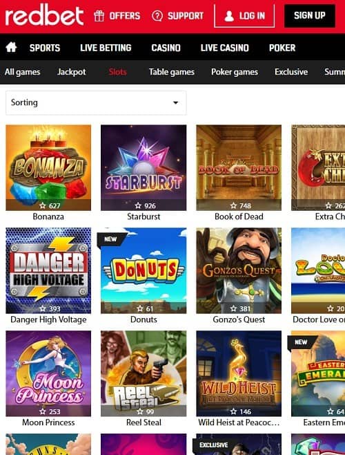 Redbet Casino free spins bonus