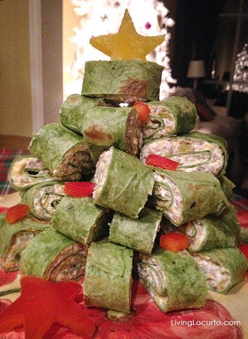 Christmas Tree Sausage Wraps Party Appetizer