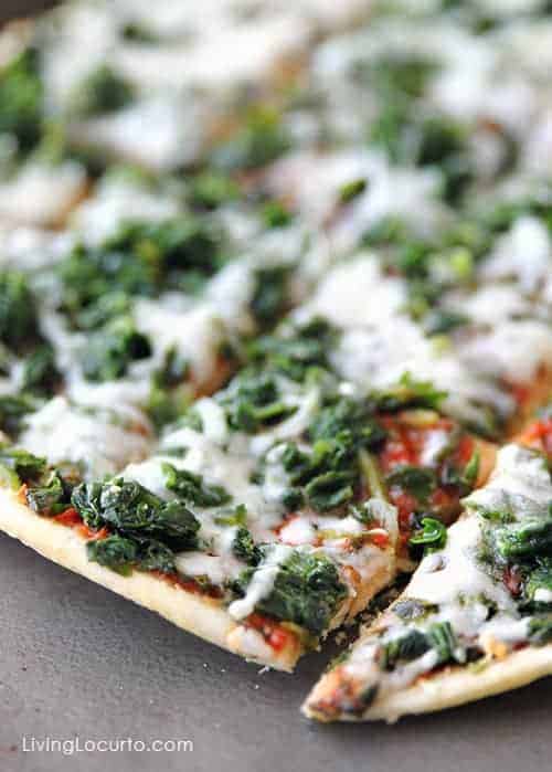 Spinach Ristorante Pizza - Posh Football Party Ideas and Free Printables. LivingLocurto.com Spinach Ristorante Pizza - Posh Football Party Ideas and Free Printables. LivingLocurto.com