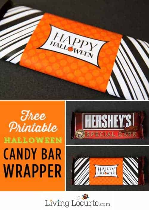 Free Printable Halloween Candy Bar Wrappers