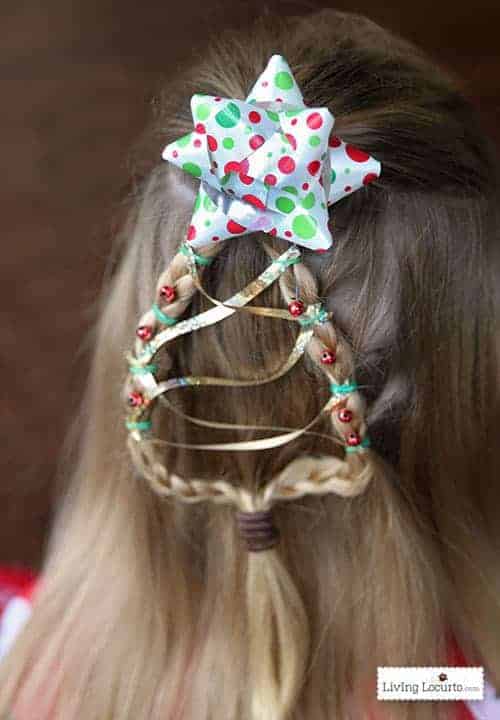 Christmas Tree Braid Tutorial. Easy Hairstyle for Girls! LivingLocurto.com