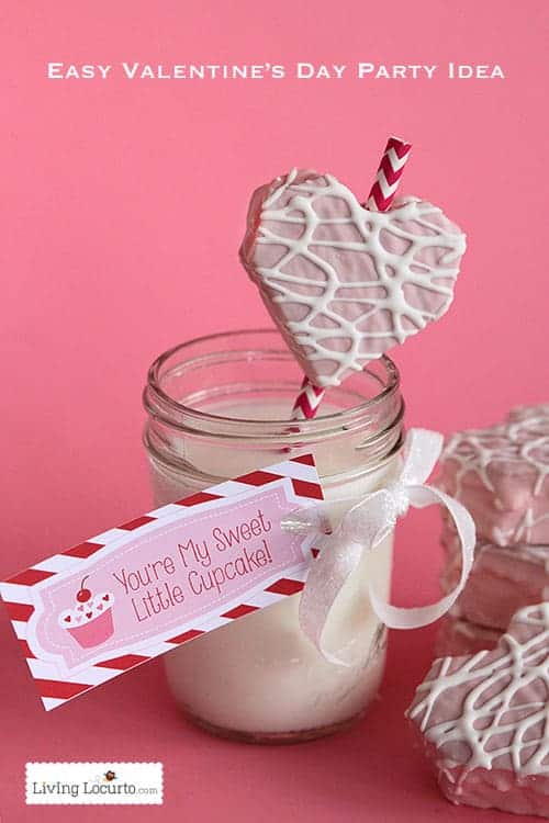 Easy Valentine’s Day Party Dessert Idea | Free Printable