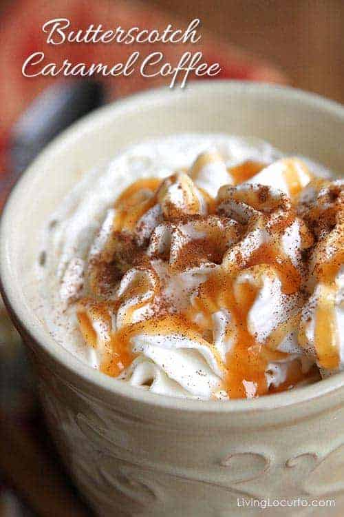 Butterscotch Caramel Coffee is an easy fall drink recipe.