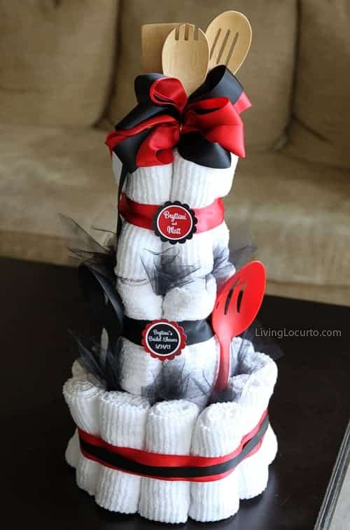 Bridal Shower Towel Cake