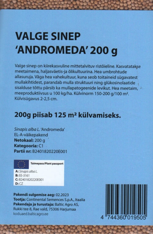 Valge sinep "Andromeda"  200 grammi - Image 2