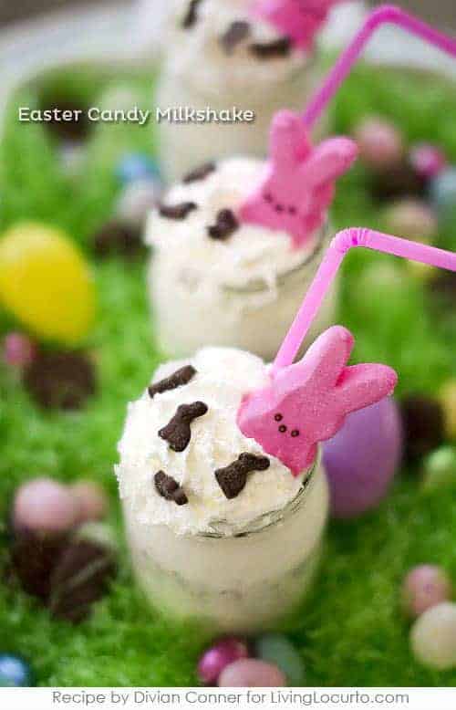 Easter Candy Robins Egg and Peeps Milkshake Recipe at LivingLocurto.com