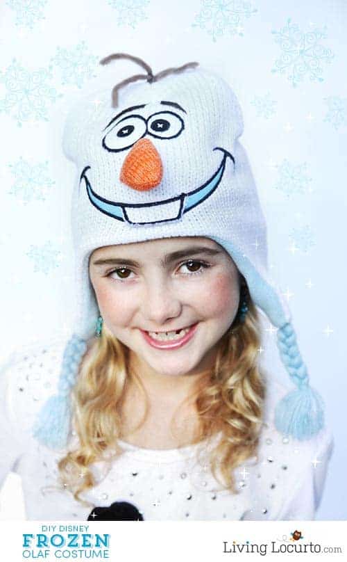 DIY Disney Frozen Olaf Halloween Costume. Super cute and easy! LivingLocurto.com