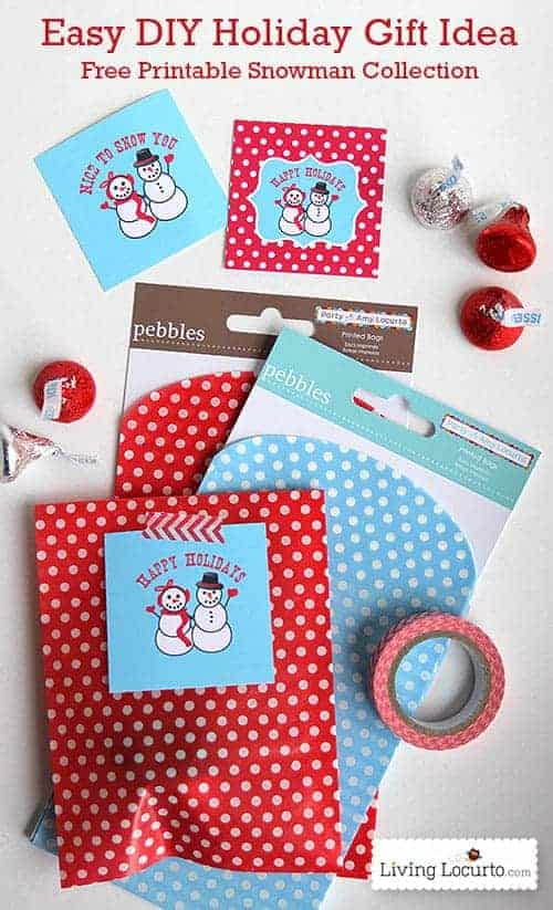 Free Printable Holiday Snowman Tags – DIY Gift Idea