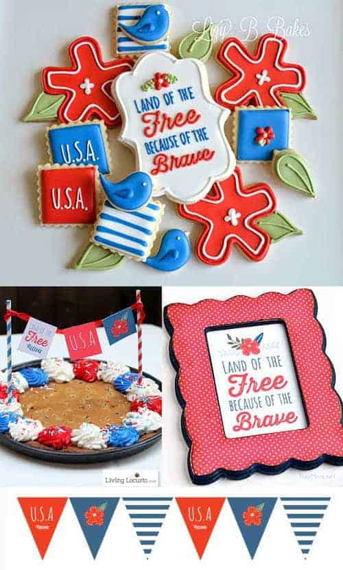 4th of July Patriotic Party Printable Ideas