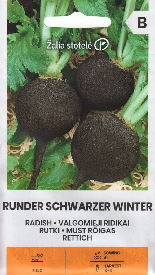 Must rõigas "Runder Schwarzer Winter"