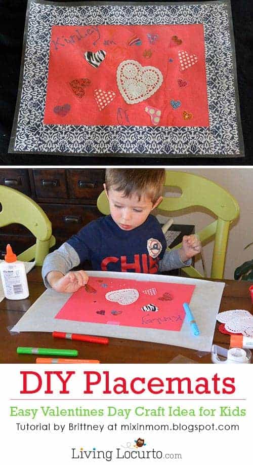 DIY Placemats | Easy Valentines Day Craft for Kids