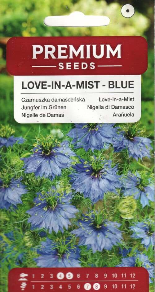 Türgi mustköömen "Love In a Mist Blue"