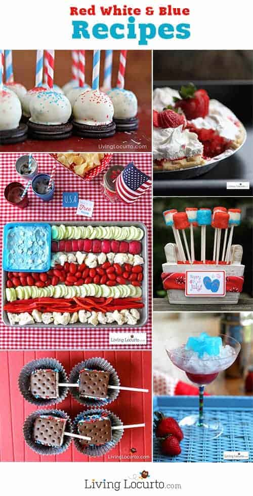 Red White and Blue | 4th of July Party Recipes