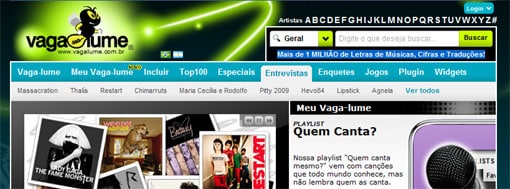 WWW.VAGALUME.COM.BR - OUVIR MÚSICA, LETRAS DE MÚSICAS, CIFRAS