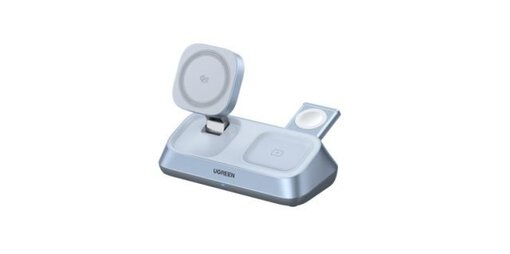 UGreen MagFlow 3-in-1 Magnetic Wireless Desktop Charger 25W